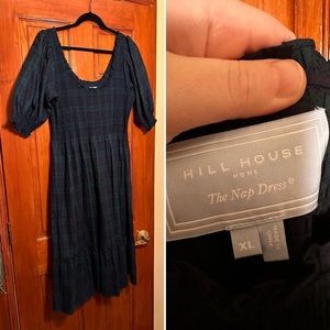 Hill House Louisa Blackwatch Tartan Dress 
Size XL